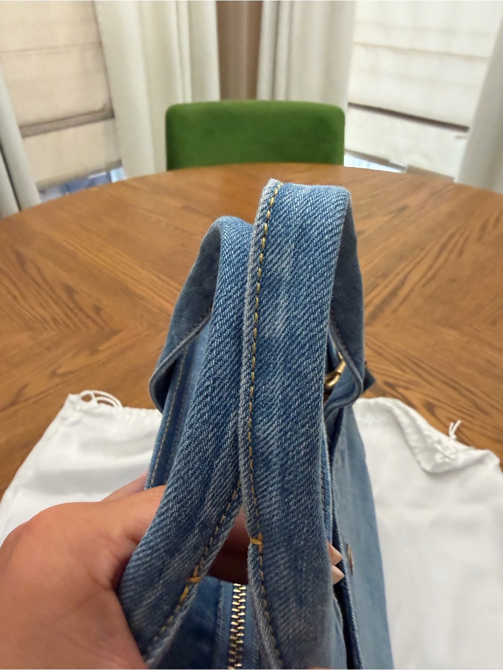 COACH Denim Cargo Tote & Dust Bag NWOT - Picture 12 of 15